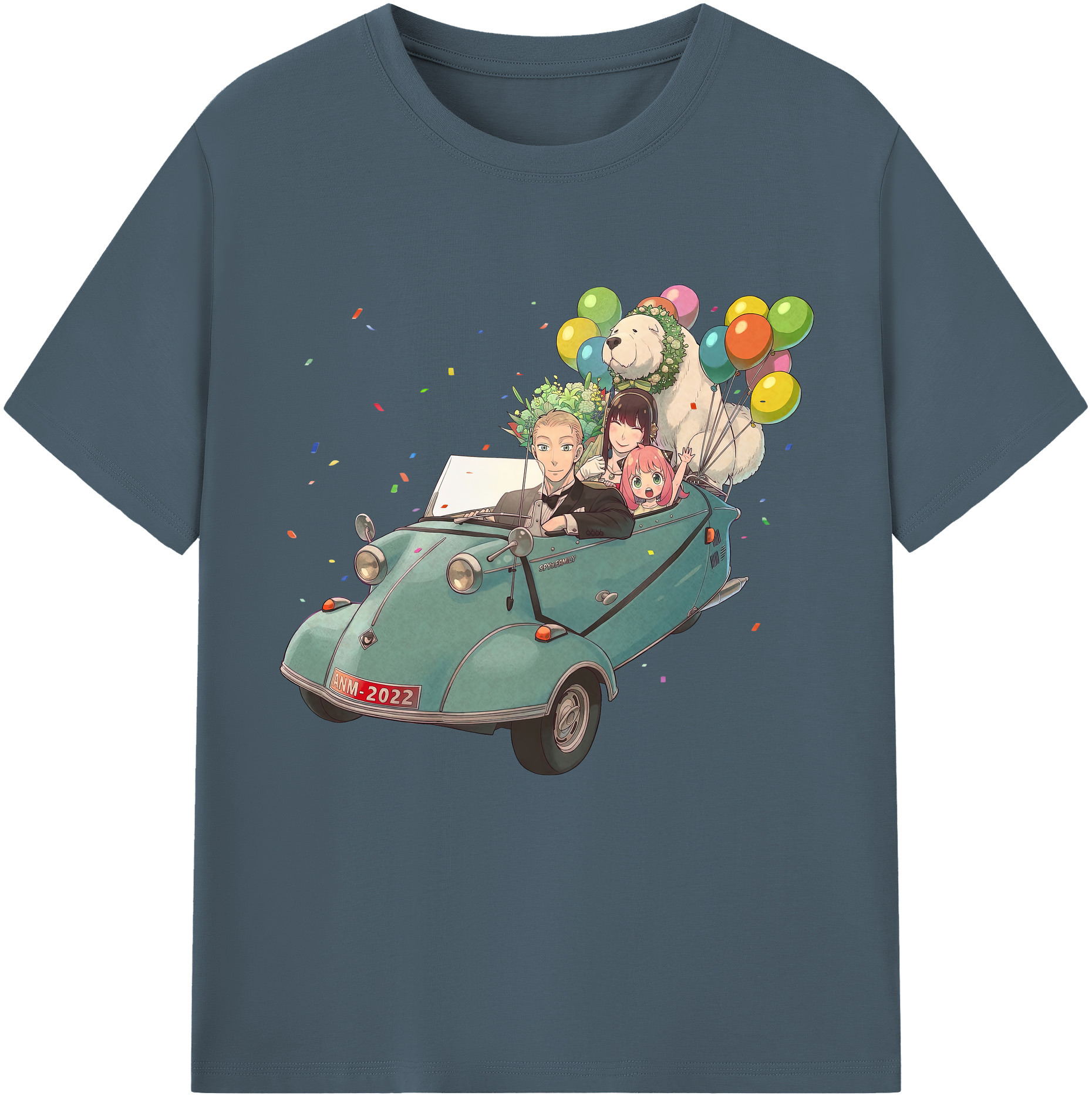 （画像用） SPY×FAMILY间谍家家酒 綿100％半袖Tシャツ（フロントプリント）